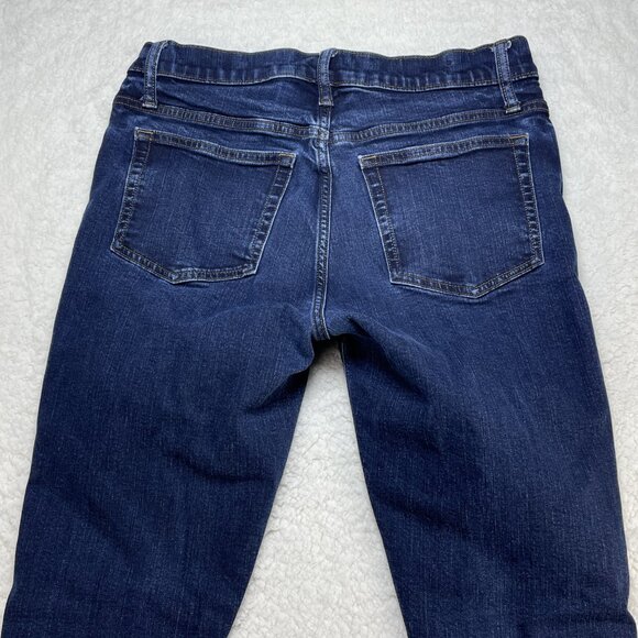J Crew Jeans Mens Sz 32 Blue Flex Stretch Mid Rise Skinny Leg Dark Wash 31x29 - Picture 4 of 14